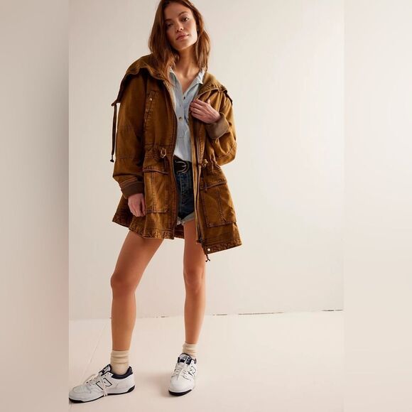 Free People We The Free Surplus Future Parka Olive Night - Picture 4 of 8